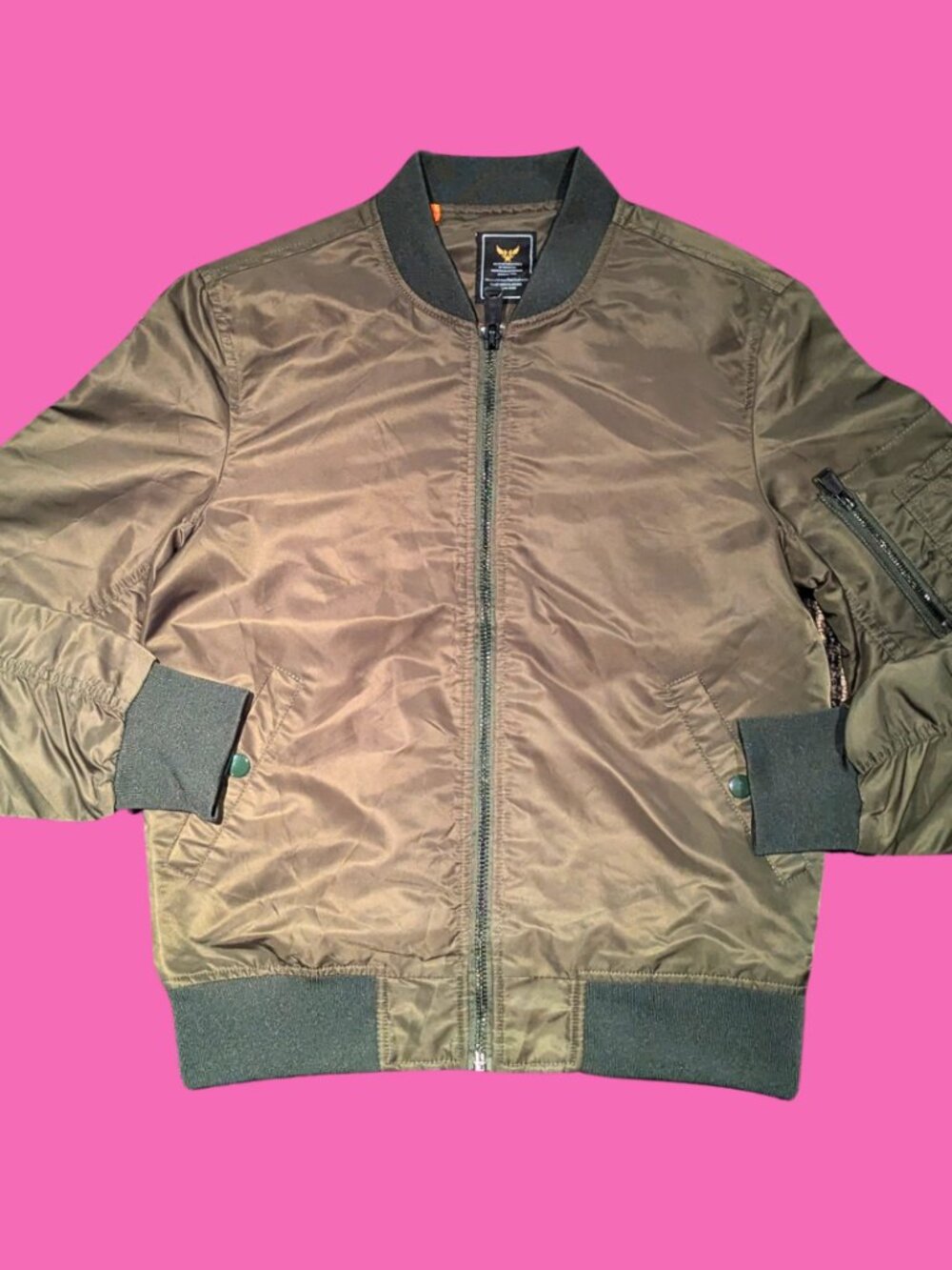 Vintage 1990's Khaki Green Jacket Size M
